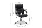 Schema cote de la chaise de bureau DALIA 65 x 71 cm - TIKAYLA