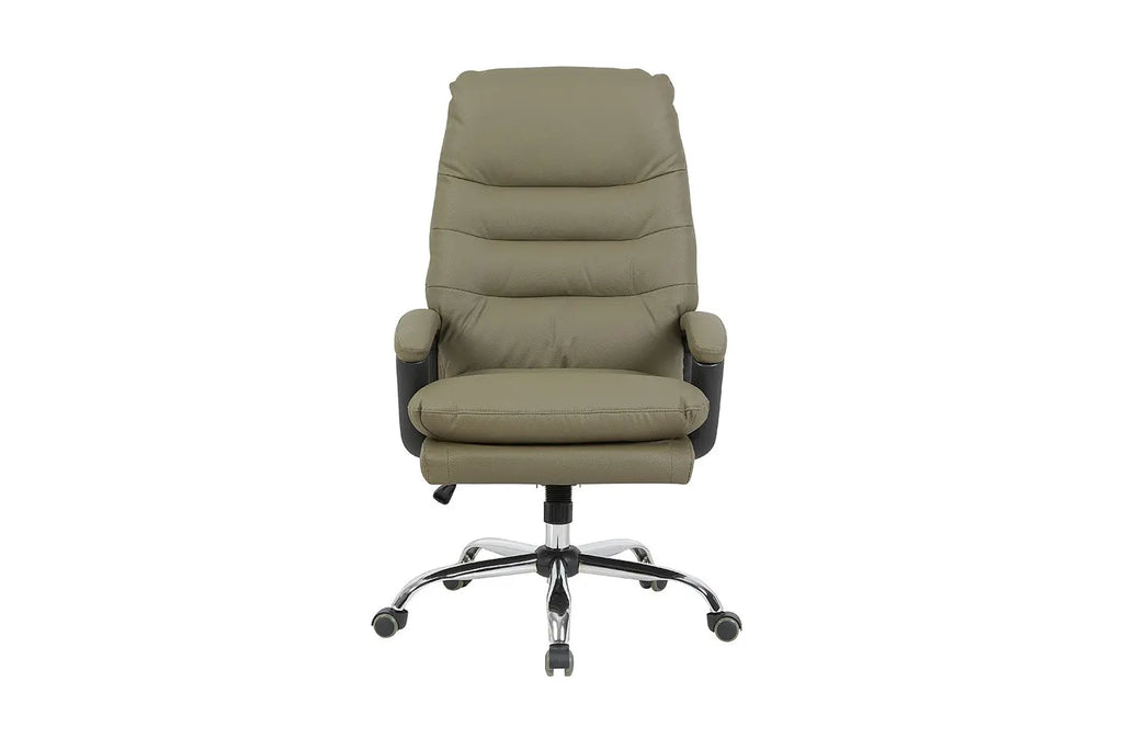 Chaise de bureau DANIELA verte détail similicuir