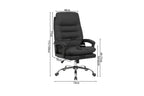 Chaise de Bureau DANIELA en Polyuréthane (PU) - Chaise de bureau réglable 46 x 53 cm - TIKAYLA