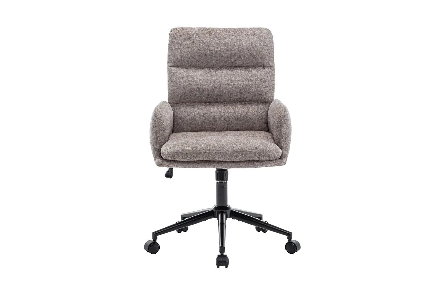 Chaise de bureau EMMY sable vue de face - TIKAYLA