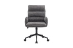 Chaise de bureau EMMY gris fonce vue de face - TIKAYLA