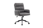 Chaise de bureau EMMY gris fonce vue de cote - TIKAYLA