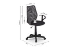 Pietement et roulettes de la chaise de bureau JOBY - TIKAYLA