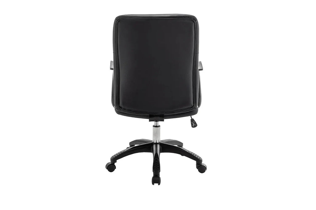 Pietement et roulettes de la chaise de bureau LUKY noire - TIKAYLA