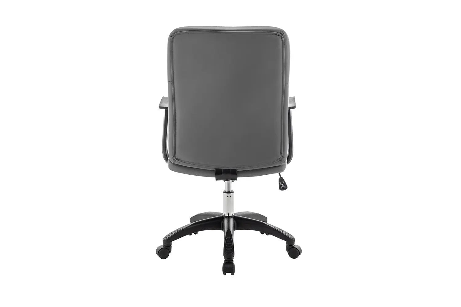 Pietement et roulettes de la chaise de bureau LUKY grise - TIKAYLA