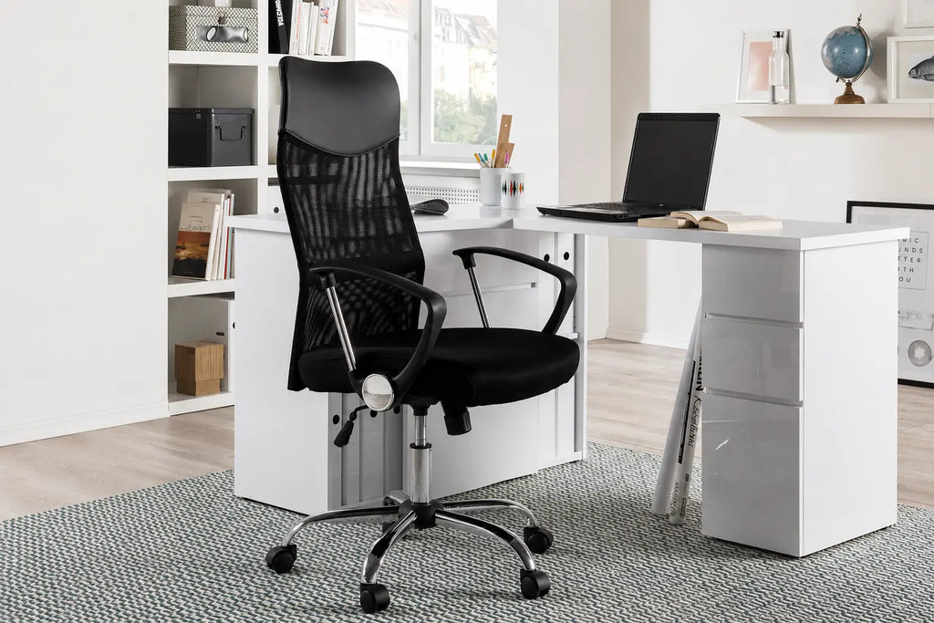 Chaise de Bureau MAXY en Maille - Chaise de bureau dossier haut 60 x 62 cm ROUSSEAU