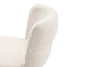 Chaise de salle à manger ALYX, tissu beige, pied beige
