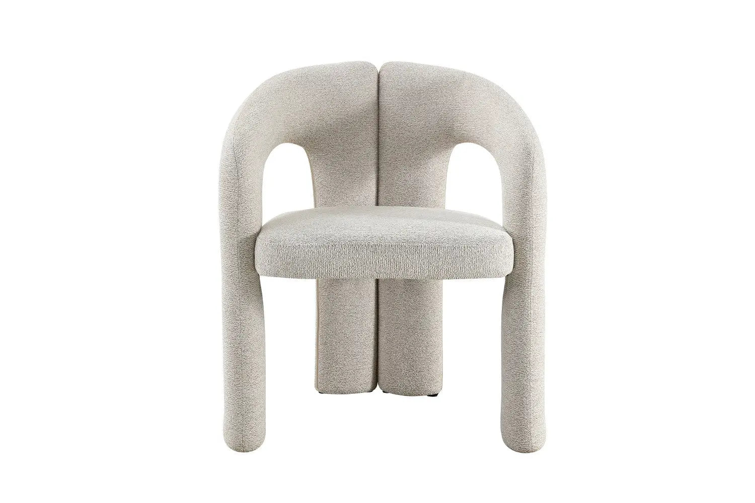 Chaise de salle à manger BEJAYA Beige avec accoudoirs – 63 x 62 cm | TIKAYLA