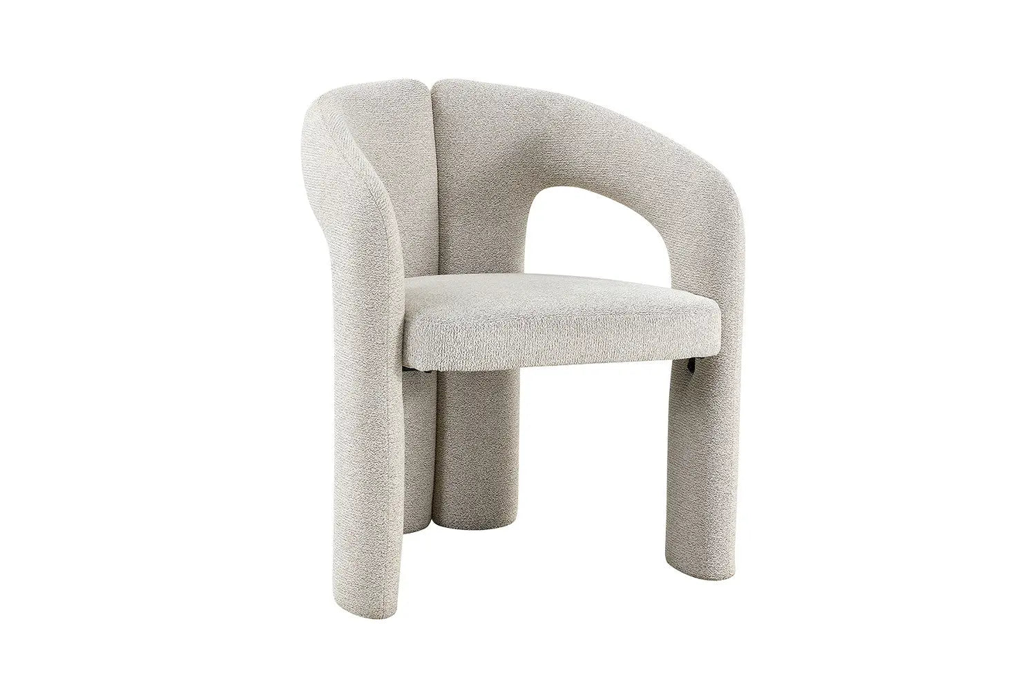 Chaise de salle à manger BEJAYA Beige avec accoudoirs – 63 x 62 cm | TIKAYLA