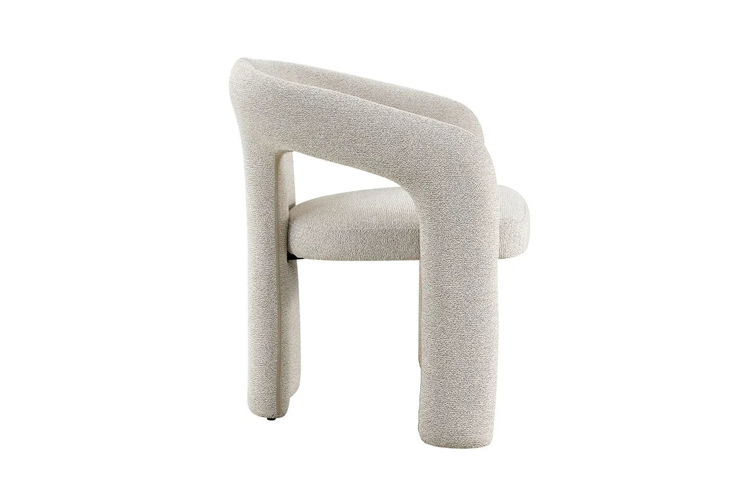 Chaise de salle à manger BEJAYA Beige avec accoudoirs – 63 x 62 cm | TIKAYLA