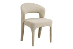 Chaise de Salle à Manger BELMONT en Tissu Sable - 57 x 61 cm HOUSE NORDIC