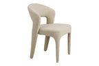 Chaise de Salle à Manger BELMONT en Tissu Sable - 57 x 61 cm HOUSE NORDIC