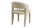 Chaise de Salle à Manger BELMONT en Tissu Sable - 57 x 61 cm HOUSE NORDIC