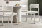 Chaise de salle à manger ELVYA Beige tissu – 51,5 x 57 cm | TIKAYLA
