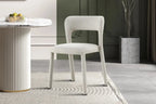 Chaise de salle à manger ELVYA Beige tissu – 51,5 x 57 cm | TIKAYLA