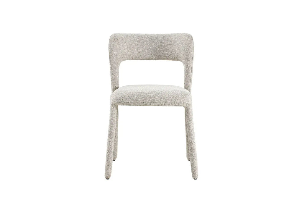 Chaise de salle à manger ELVYA Beige tissu – 51,5 x 57 cm | TIKAYLA