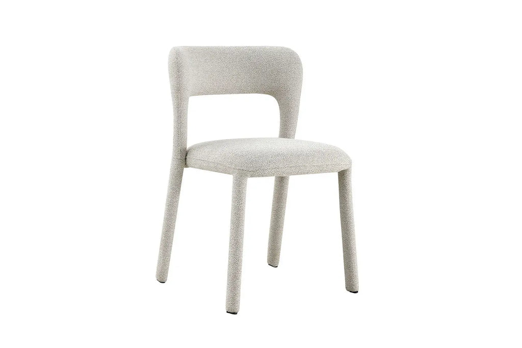 Chaise de salle à manger ELVYA Beige tissu – 51,5 x 57 cm | TIKAYLA