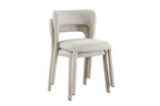 Chaise de Salle à Manger ELVYA en Tissu Beige - 51.5 x 57 cm ROUSSEAU