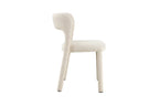 Chaise de salle à manger ELVYA Écru tissu – 51,5 x 57 cm | TIKAYLA