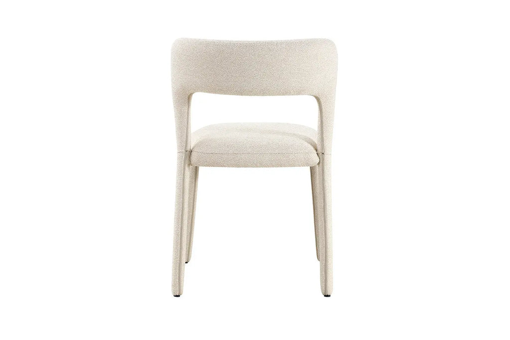 Chaise de Salle à Manger ELVYA en Tissu Ecru - 51.5 x 57 cm ROUSSEAU