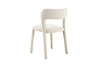 Chaise de Salle à Manger ELVYA en Tissu Ecru - 51.5 x 57 cm ROUSSEAU
