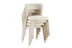 Chaise de Salle à Manger ELVYA en Tissu Ecru - 51.5 x 57 cm ROUSSEAU