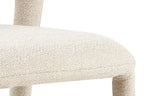 Chaise de Salle à Manger ELVYA en Tissu Ecru - 51.5 x 57 cm ROUSSEAU