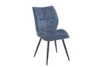 Chaise de salle à manger FAY bleu – 49 x 65 cm | TIKAYLA