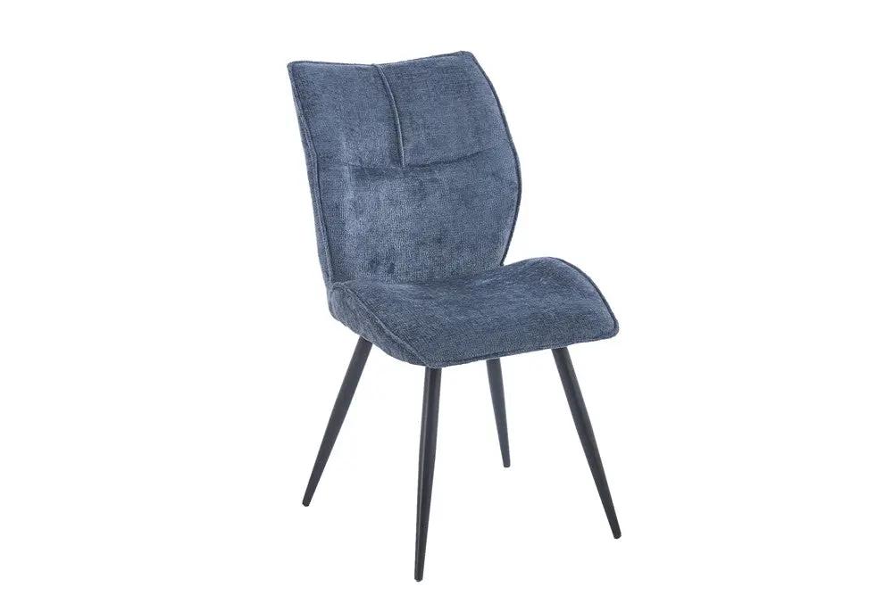 Chaise de salle à manger FAY bleu – 49 x 65 cm | TIKAYLA