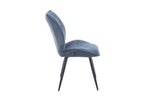 Chaise de salle à manger FAY bleu – 49 x 65 cm | TIKAYLA