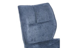 Chaise de salle à manger FAY bleu – 49 x 65 cm | TIKAYLA