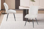 Chaise de salle à manger FAY écru – 49 x 65 cm | TIKAYLA