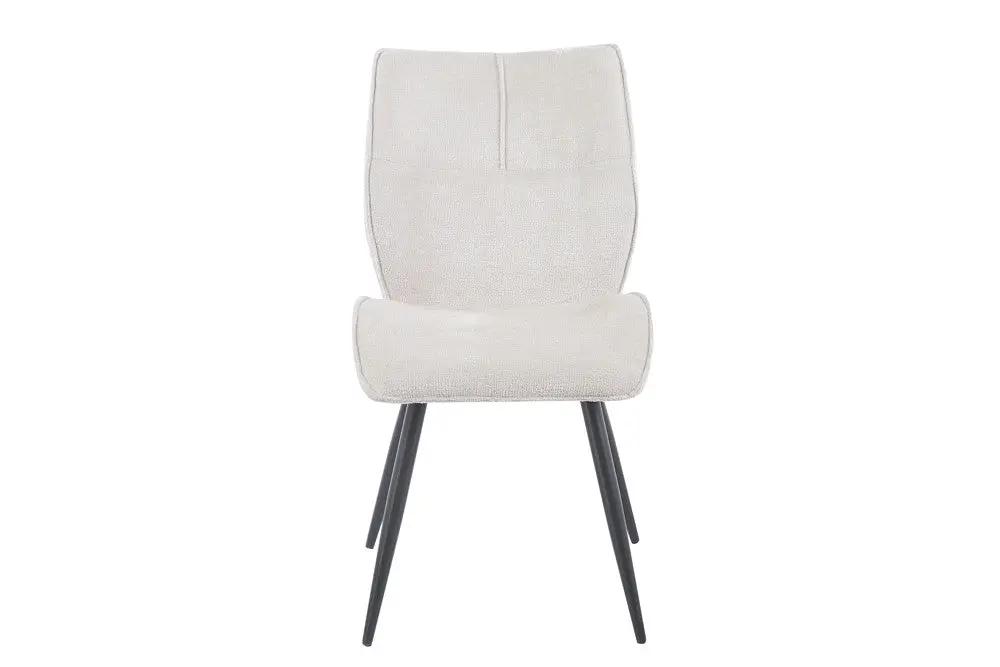 Chaise de salle à manger FAY écru – 49 x 65 cm | TIKAYLA