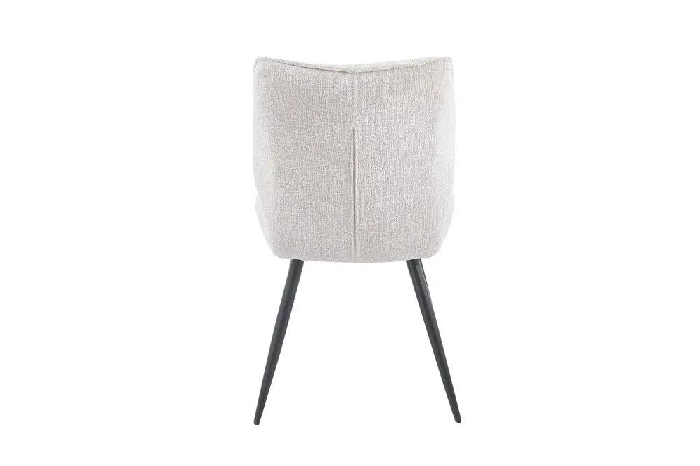 Chaise de salle à manger FAY écru – 49 x 65 cm | TIKAYLA