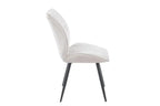 Chaise de salle à manger FAY écru – 49 x 65 cm | TIKAYLA