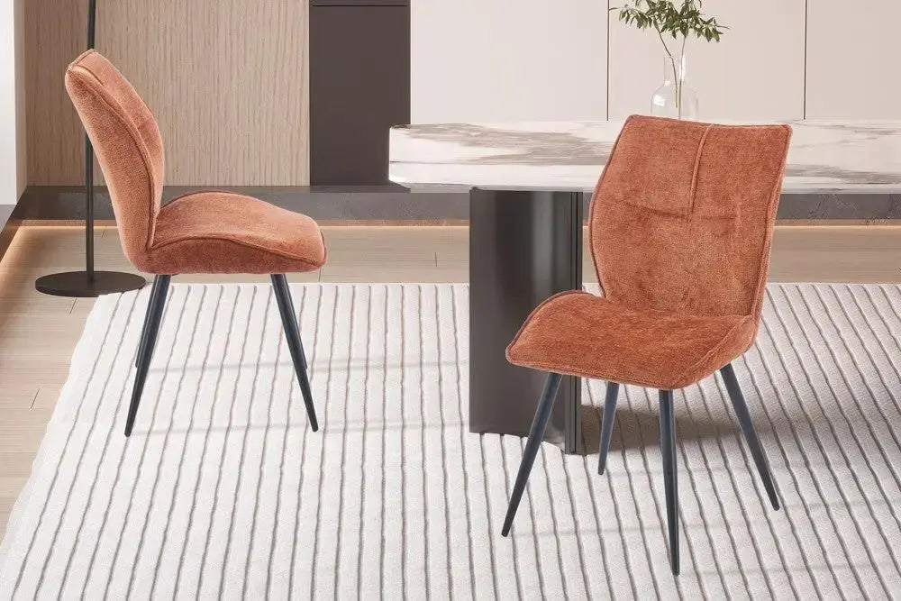 Chaise de salle à manger FAY rouille – 49 x 65 cm | TIKAYLA