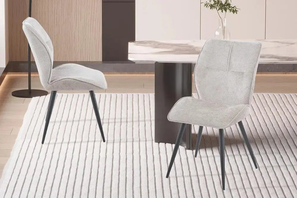 Chaise de salle à manger FAY sable – 49 x 65 cm | TIKAYLA