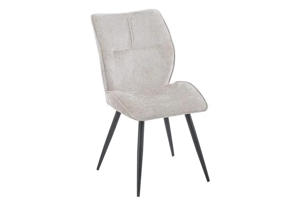 Chaise de salle à manger FAY sable – 49 x 65 cm | TIKAYLA