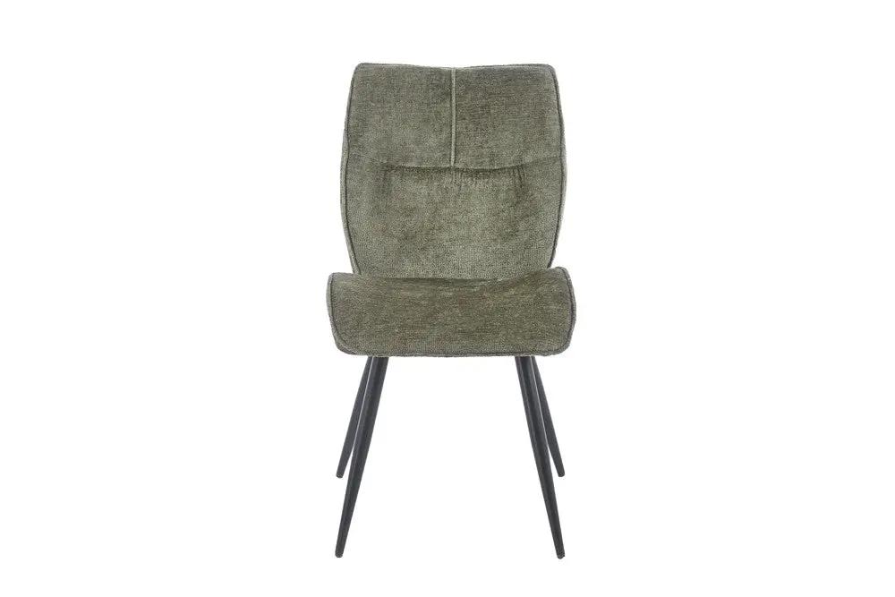 Chaise de salle à manger FAY vert – 49 x 65 cm | TIKAYLA