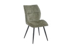 Chaise de salle à manger FAY vert – 49 x 65 cm | TIKAYLA