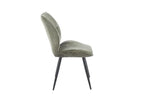 Chaise de salle à manger FAY vert – 49 x 65 cm | TIKAYLA