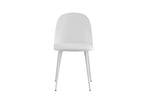 Chaise de salle à manger JASMYN blanc – 51 x 44 cm | TIKAYLA