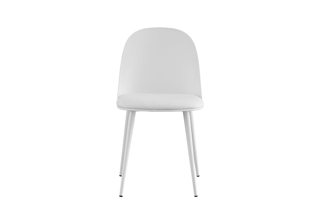 Chaise de salle à manger JASMYN blanc – 51 x 44 cm | TIKAYLA