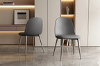 Chaise de salle à manger JASMYN gris – 51 x 44 cm | TIKAYLA