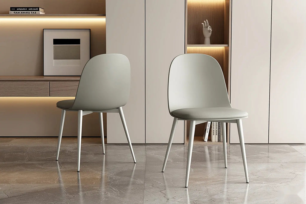 Chaise de salle à manger JASMYN gris-vert – 51 x 44 cm | TIKAYLA