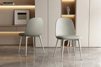 Chaise de salle à manger JASMYN gris-vert – 51 x 44 cm | TIKAYLA