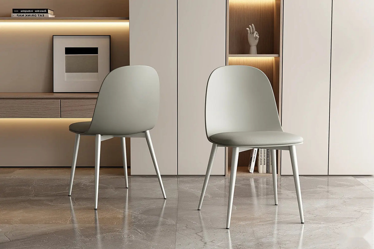 Chaise de salle à manger JASMYN gris-vert – 51 x 44 cm | TIKAYLA