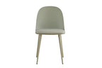Chaise de salle à manger JASMYN gris-vert – 51 x 44 cm | TIKAYLA