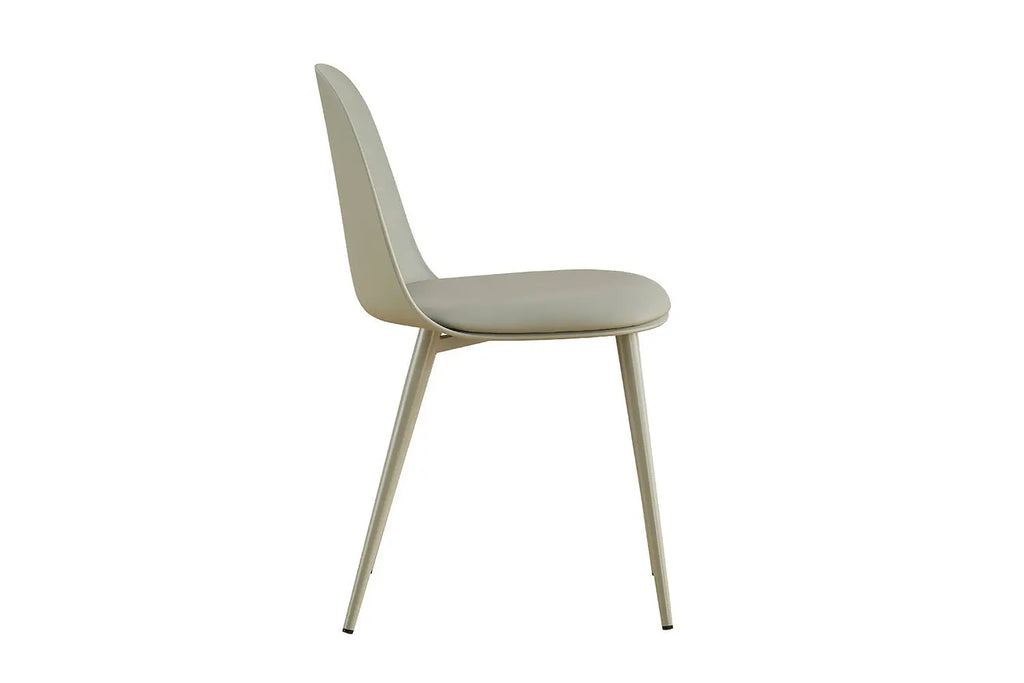 Chaise de salle à manger JASMYN gris-vert – 51 x 44 cm | TIKAYLA