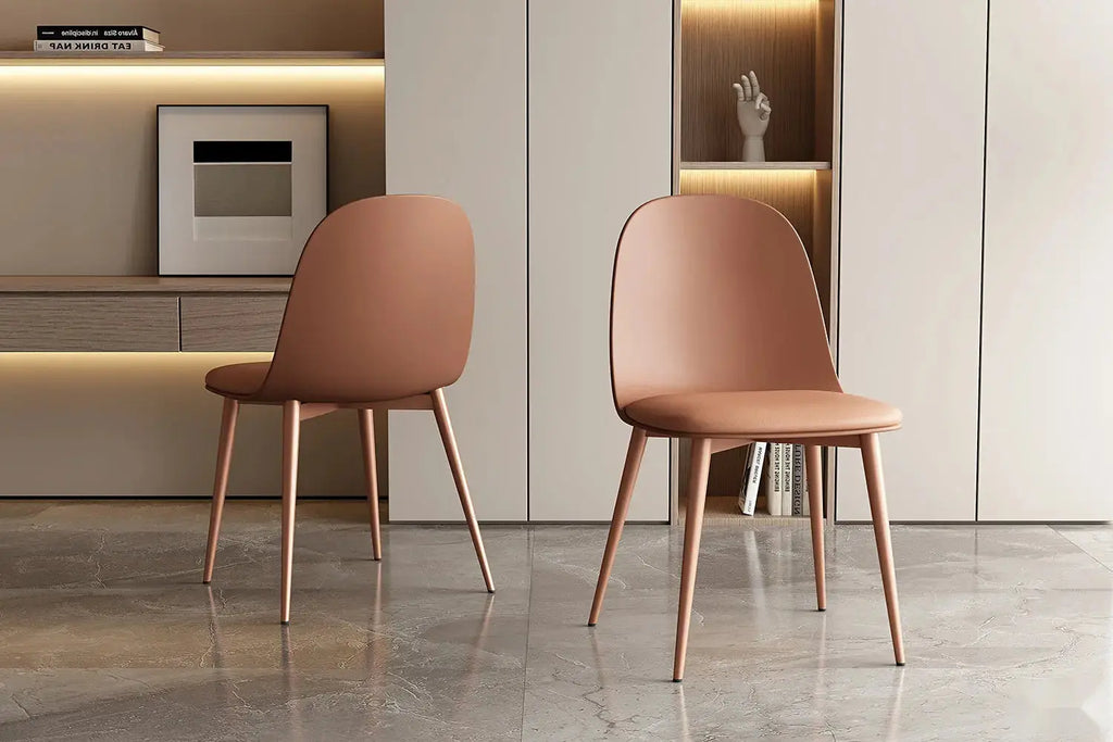 Chaise de salle à manger JASMYN terracotta – 51 x 44 cm | TIKAYLA